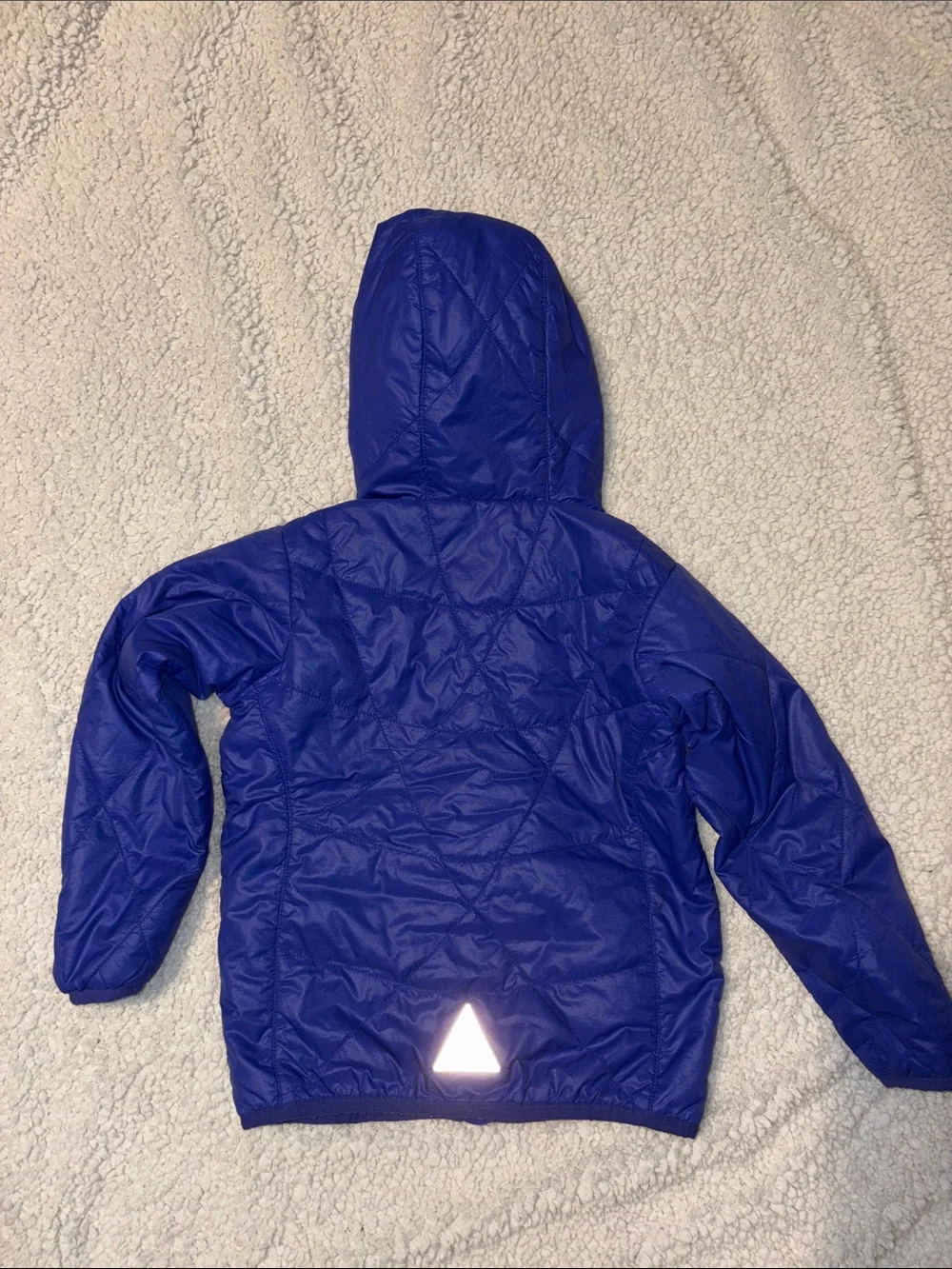 L.L. Bean Kids Puff-N-Stuff Jacket Little Girls' Puffer Blue with Teal Lining
